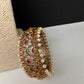 Kemp Multi Color Stones Openable Kada Bracelet - 