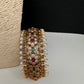 Kemp Multi Color Stones Openable Kada Bracelet - 