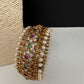 Kemp Multi Color Stones Openable Kada Bracelet - 