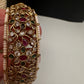 Kemp Multi Color Stones Openable Kada Bracelet - 