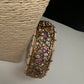 Kemp Multi Color Stones Openable Kada Bracelet - 