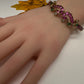 Kemp Multi Color Stones Openable Kada Bracelet - 
