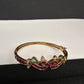 Kemp Multi Color Stones Openable Kada Bracelet - 