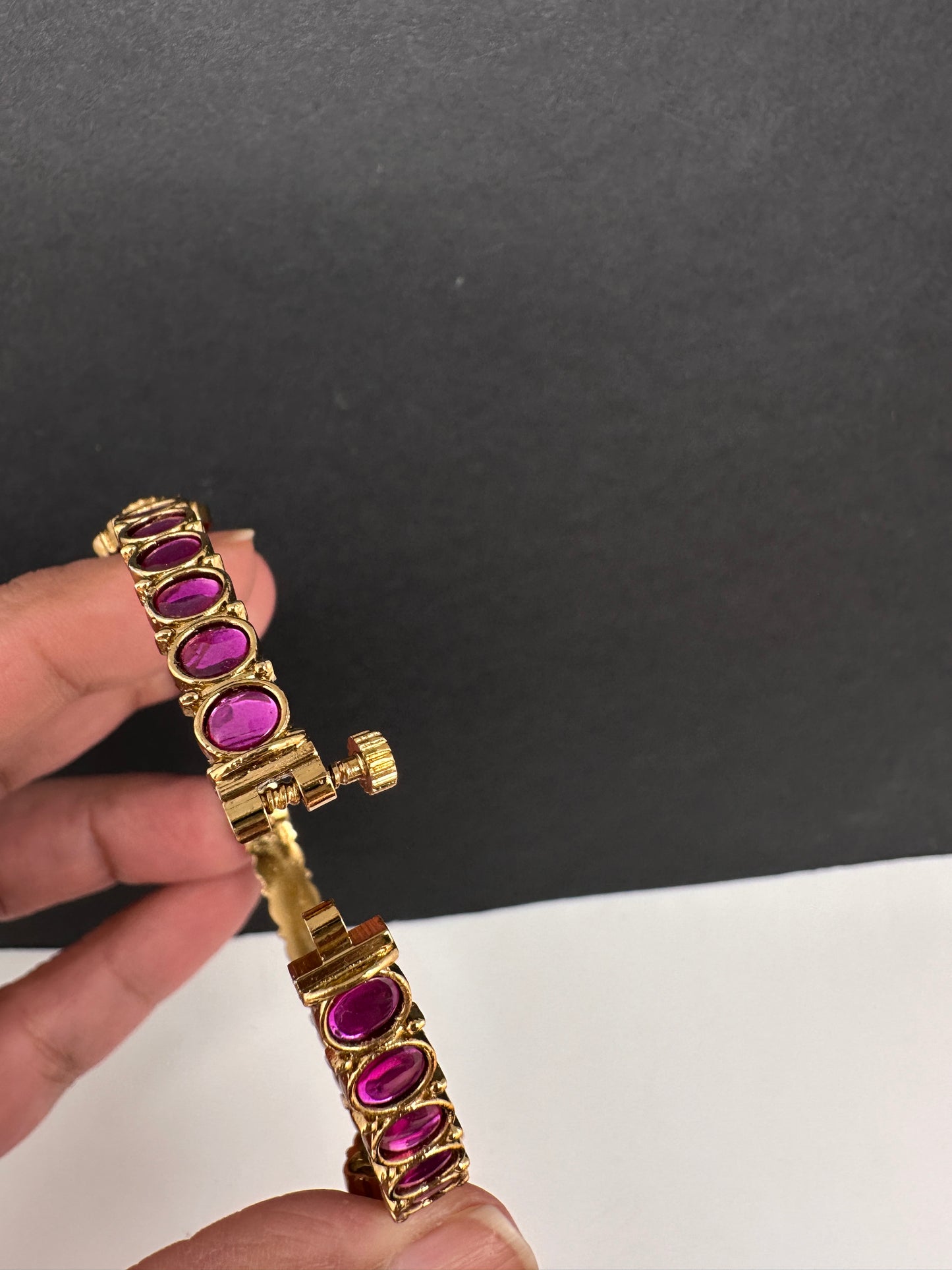 Kempu Openable Kada Bracelet - 