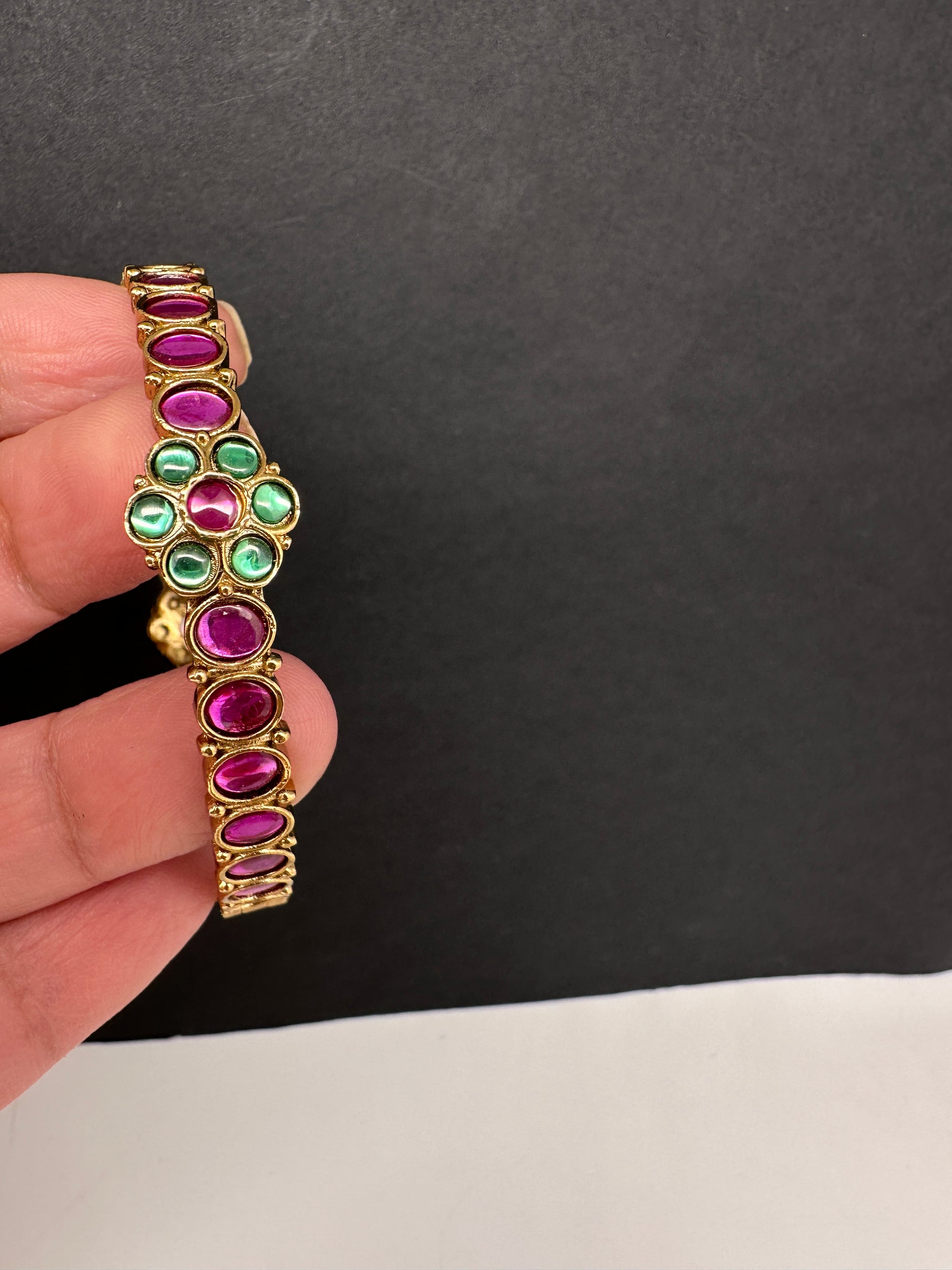 Kempu Openable Kada Bracelet - 