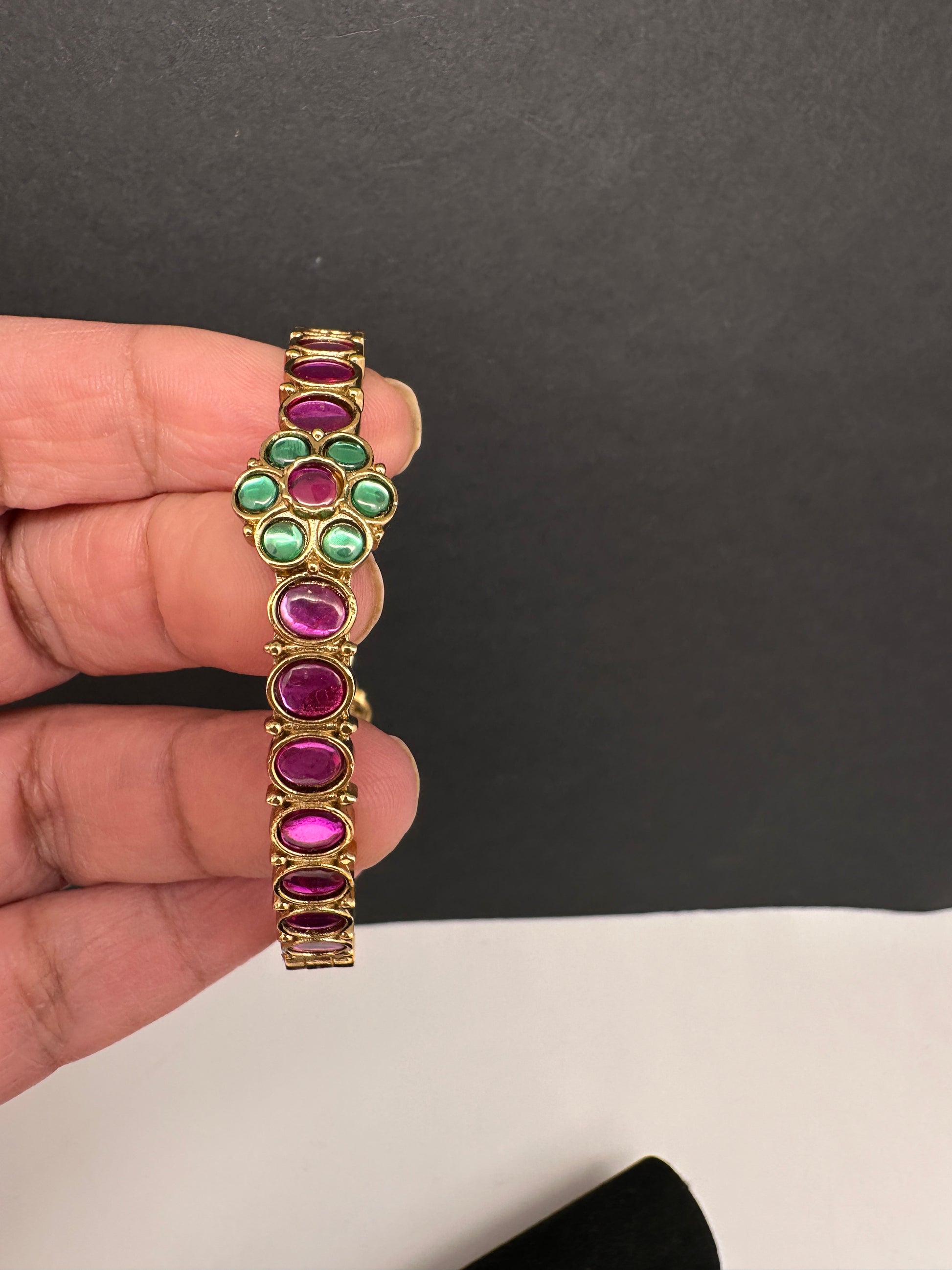 Kempu Openable Kada Bracelet - 