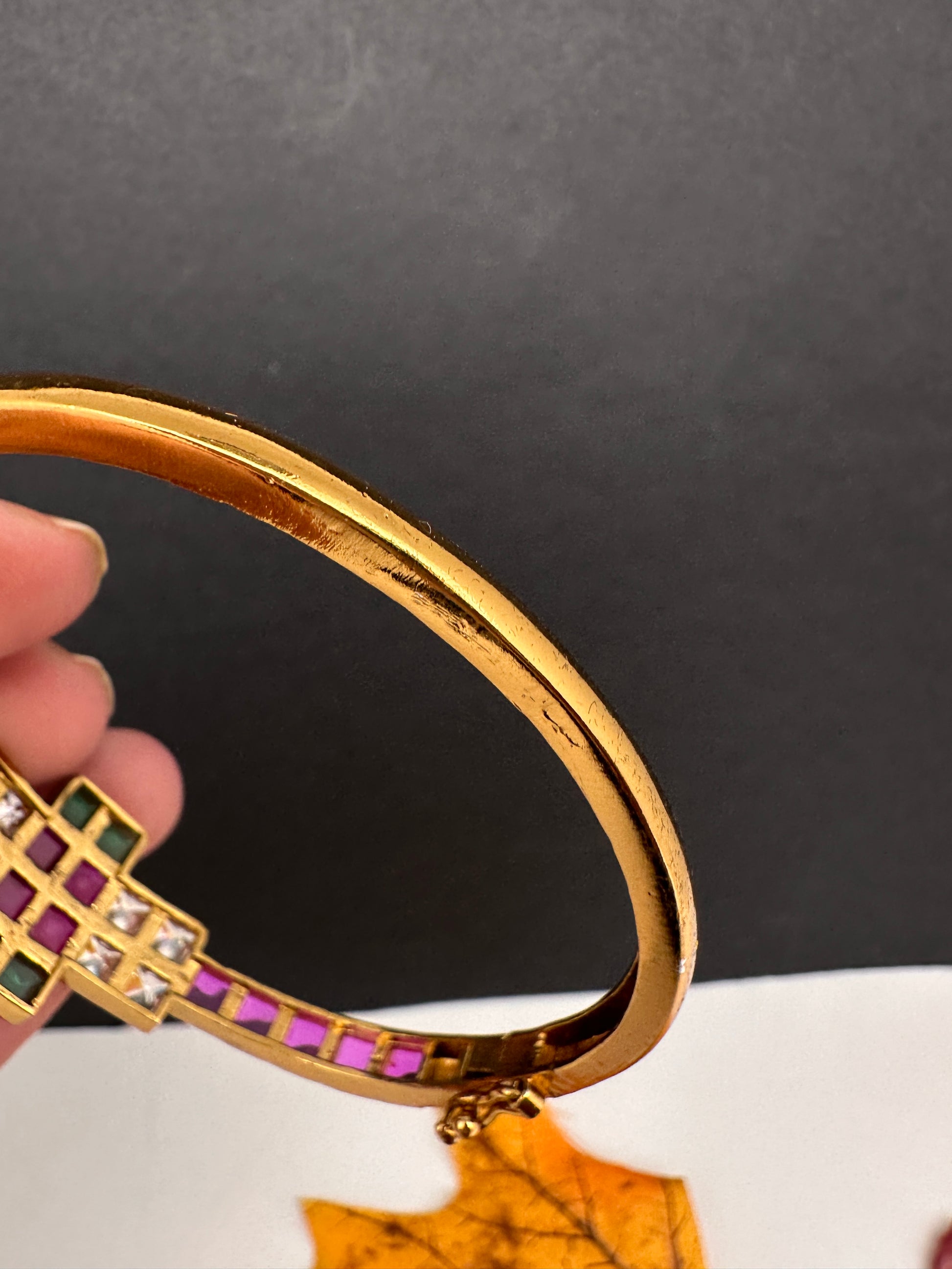 Kempu Openable Kada Bracelet - 