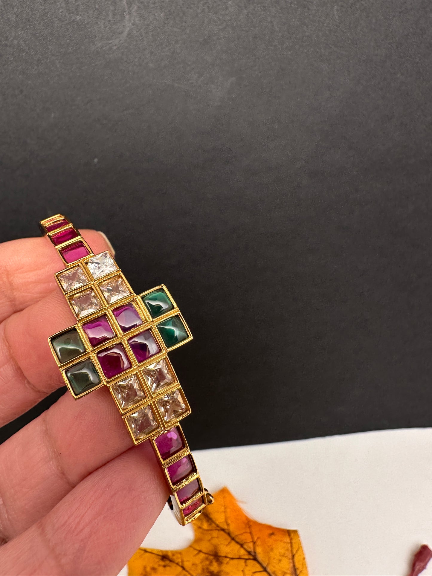 Kempu Openable Kada Bracelet - 