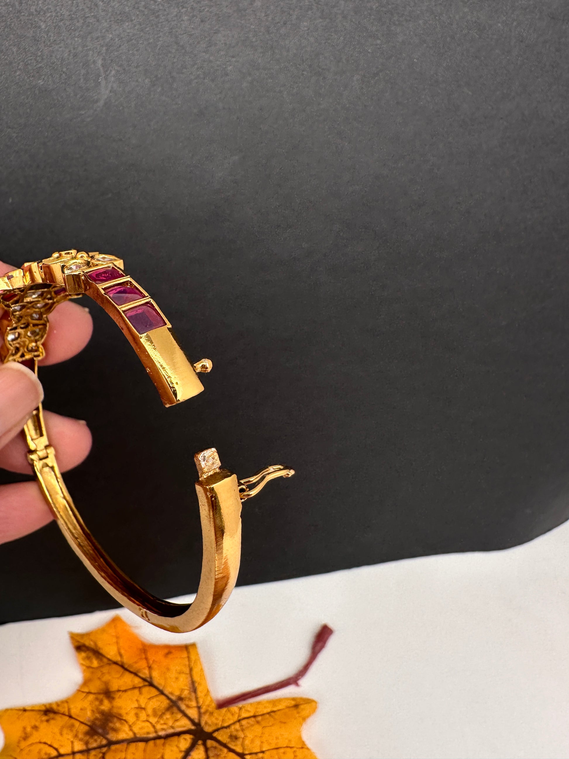 Kempu Openable Kada Bracelet - 