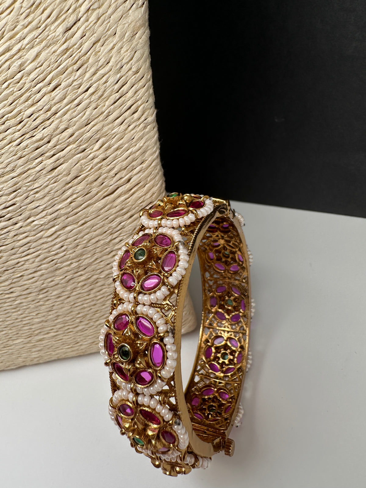 Kemp Floral Openable Kada Bracelet - 
