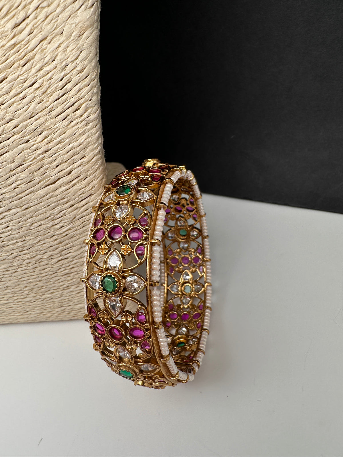 Kemp Floral Openable Kada Bracelet - 