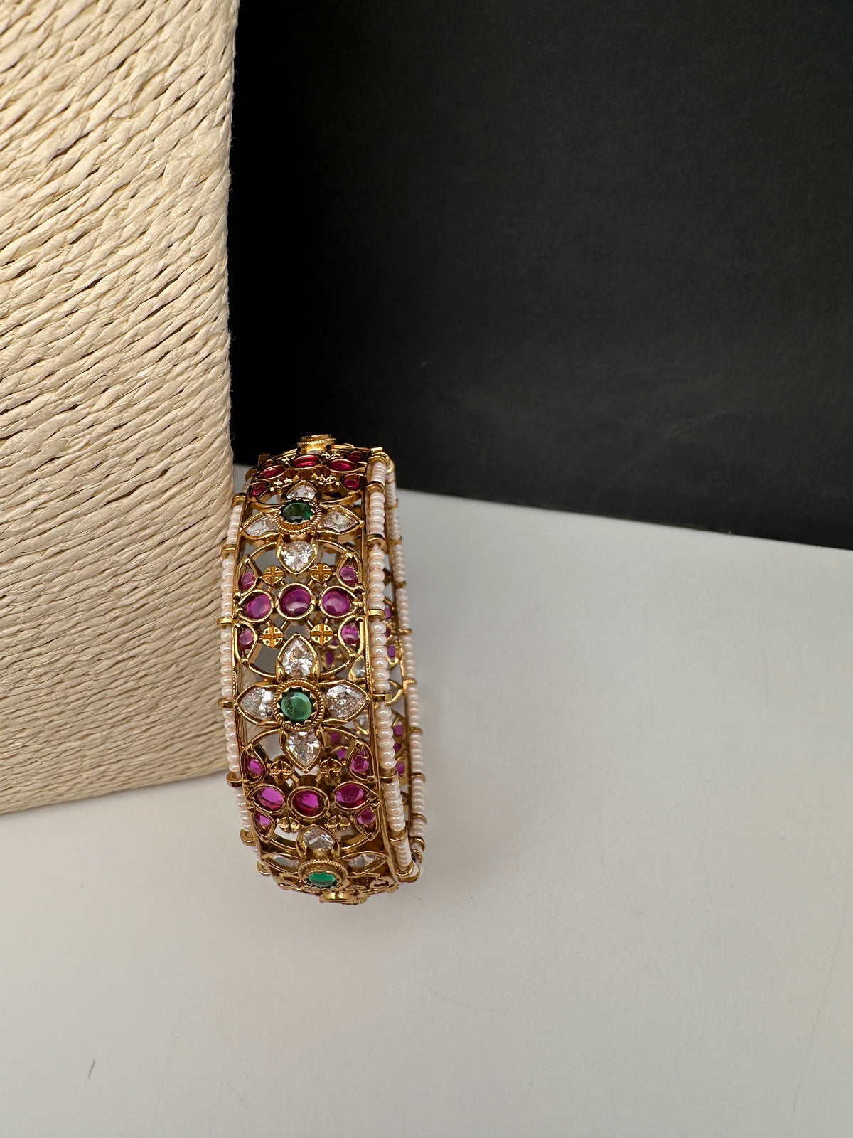 Kemp Floral Openable Kada Bracelet - 