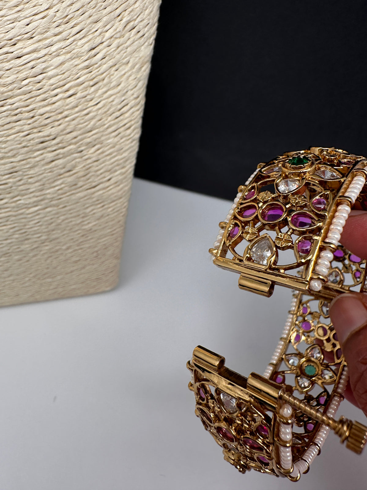 Kemp Floral Openable Kada Bracelet - 