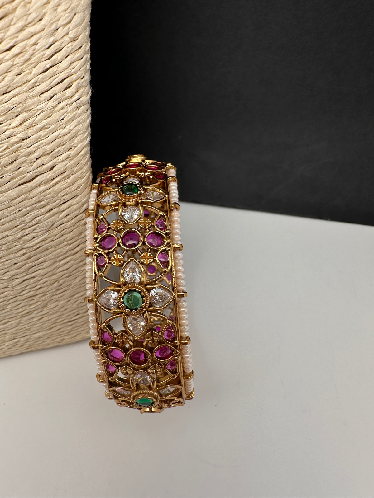 Kemp Floral Openable Kada Bracelet - 