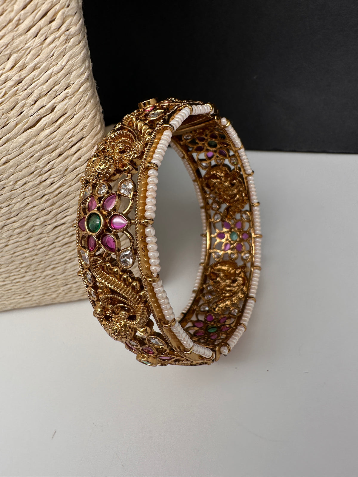 Kemp Floral Openable Kada Bracelet - 