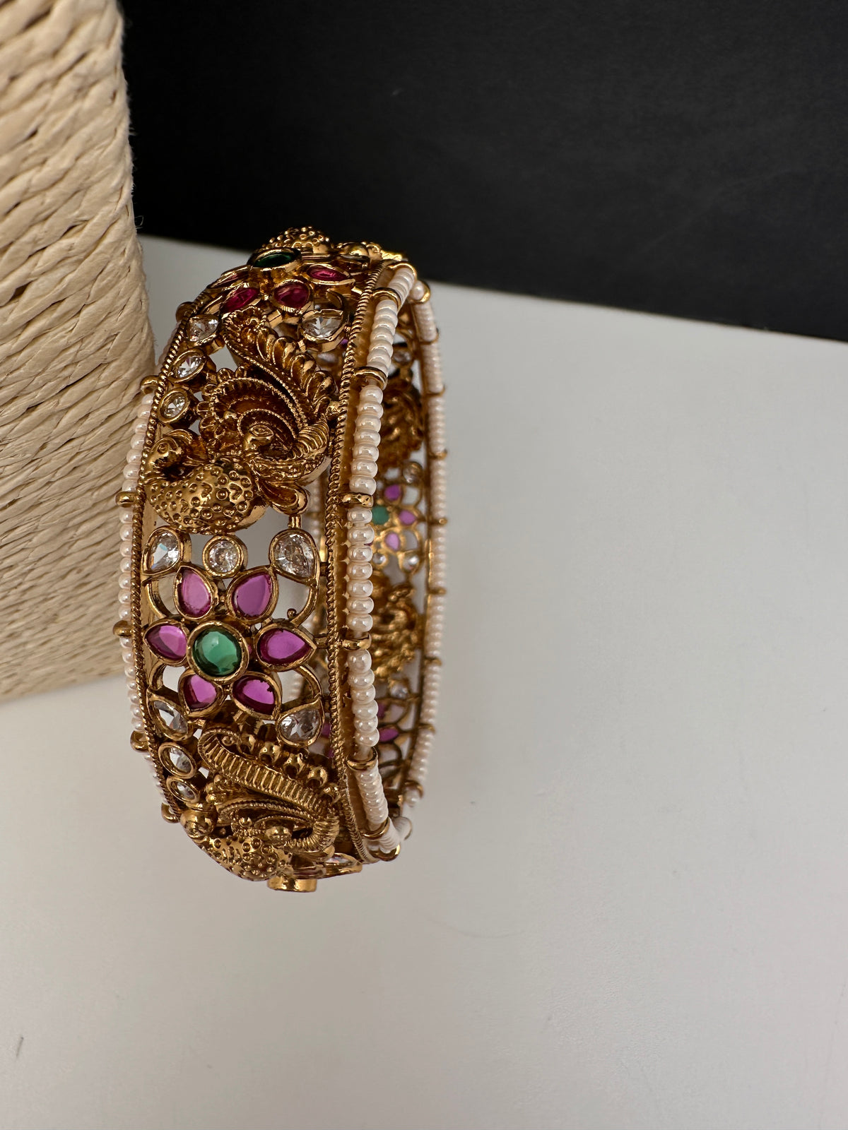 Kemp Floral Openable Kada Bracelet - 