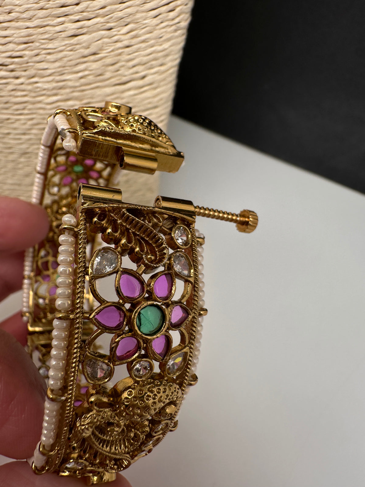 Kemp Floral Openable Kada Bracelet - 