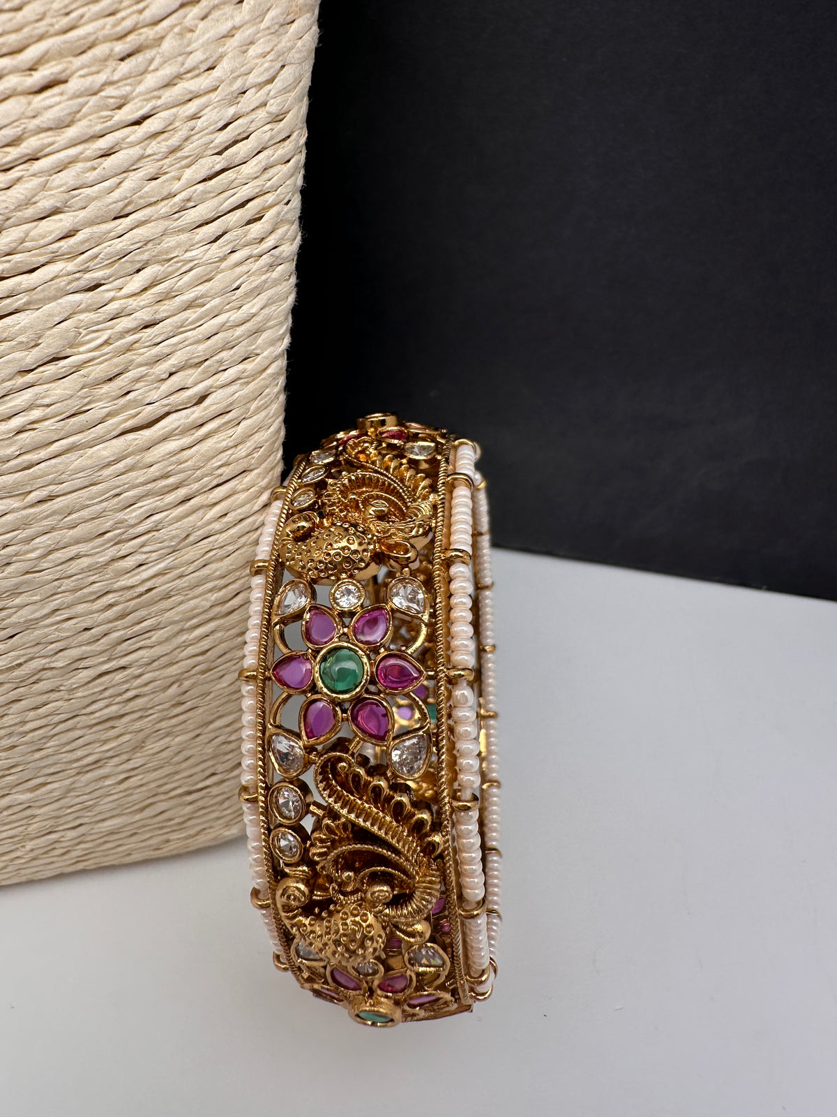 Kemp Floral Openable Kada Bracelet - 