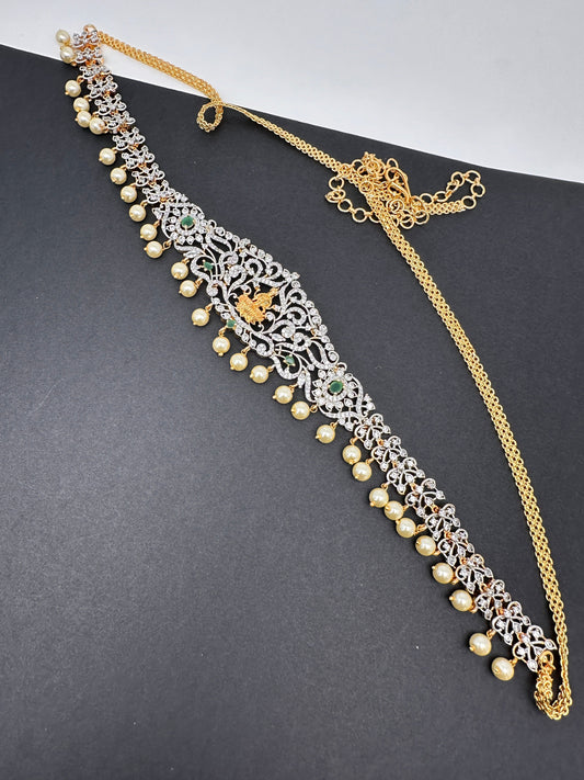 Goddess Lakshmi Ganga Jamuna Finish Hip Chain