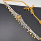 Goddess Lakshmi Red Stone AD Ganga Jamuna Finish Hip Chain