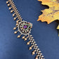 CZ Peacock Design Matte Finish Hip Chain Vaddanam