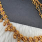 Red Stone Matte Finish Floral Design Sleek Hip Chain Vaddanam