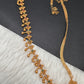 Sleek Red Green Multi Stone Matte Finish Hip Chain Vaddanam