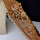 Matte CZ Multi Stone Hip Belt Odiyyanam