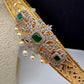 AD Emerald Pendent Self Design Hip Belt Vaddanam