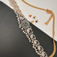 AD Peacock Changeable Color Stone Pearls Peacock Design Hip Chain Kamarbandh