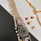 AD Changeable Color Stone Pearls Peacock Design Hip Chain Kamarbandh