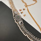 AD Changeable Color Stone Pearls Peacock Design Hip Chain Kamarbandh