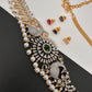 AD Changeable Color Stone Pearls Peacock Design Hip Chain Kamarbandh