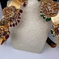 Self Design AD Goddess Laksmi Kamarband WaistBelt - Red