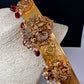 Self Design AD Goddess Laksmi Kamarband WaistBelt - Red