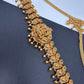 Goddess Lakshmi Peacock Nakshi Antique Matte Finish Hip Belt Kamarbandh