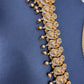 Goddess Lakshmi Peacock Nakshi Antique Matte Finish Hip Belt Kamarbandh