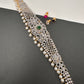 AD Diamond Changeable Color Stone Pearls Hip Chain Kamarbandh