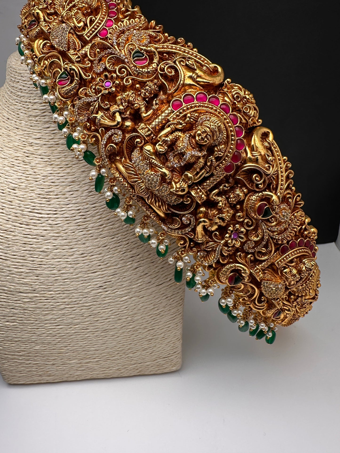 Matte Goddess Lakshmi Nakshi Hip Belt Vaddanam