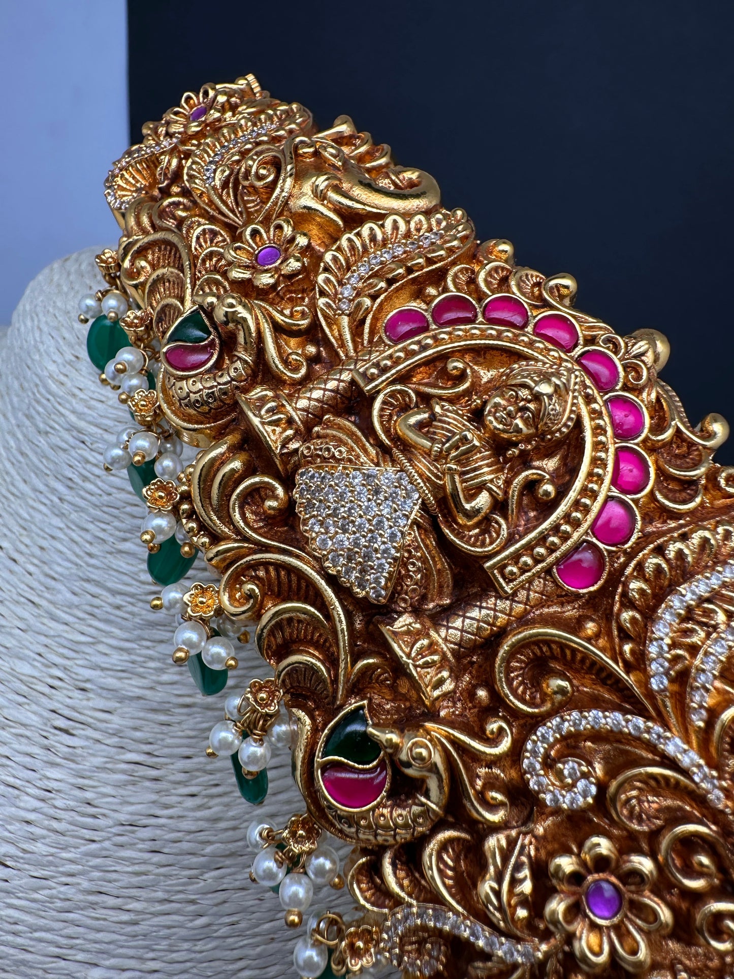 Matte Goddess Lakshmi Nakshi Hip Belt Vaddanam