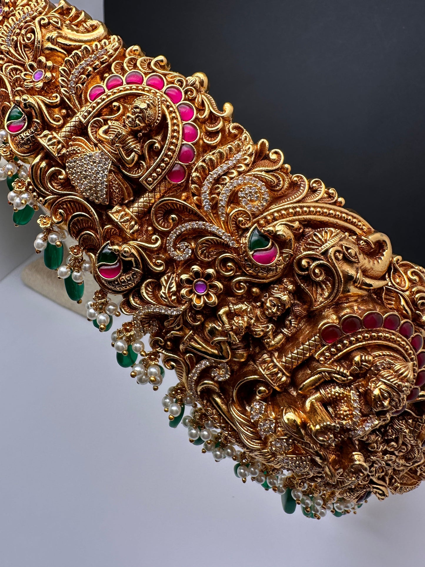 Matte Goddess Lakshmi Nakshi Hip Belt Vaddanam