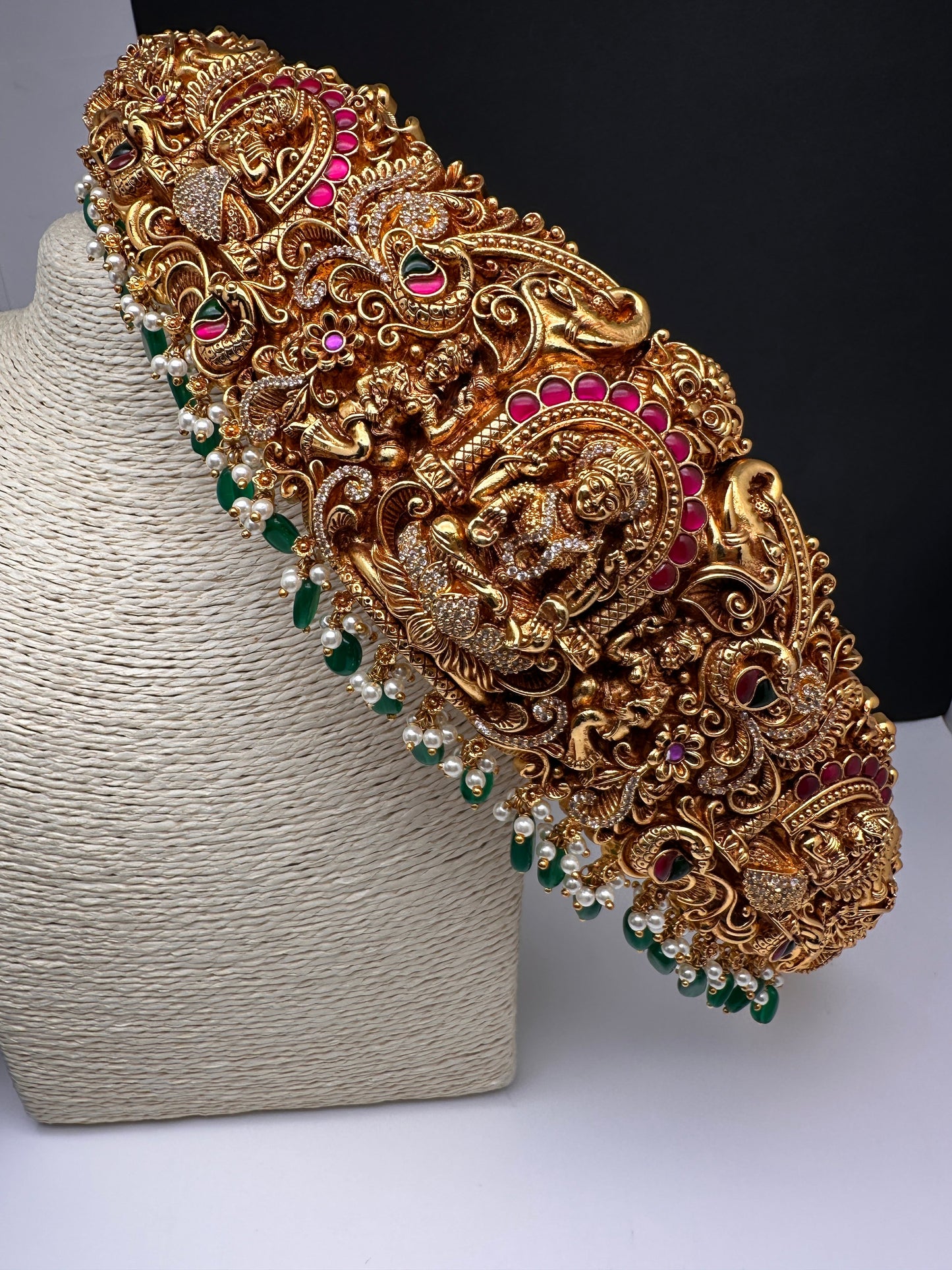 Matte Goddess Lakshmi Nakshi Hip Belt Vaddanam