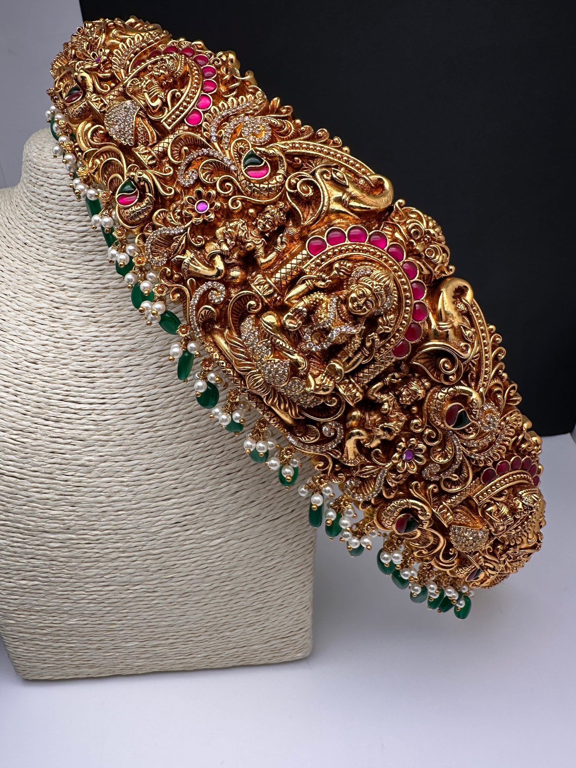 Matte Goddess Lakshmi Nakshi Hip Belt Vaddanam
