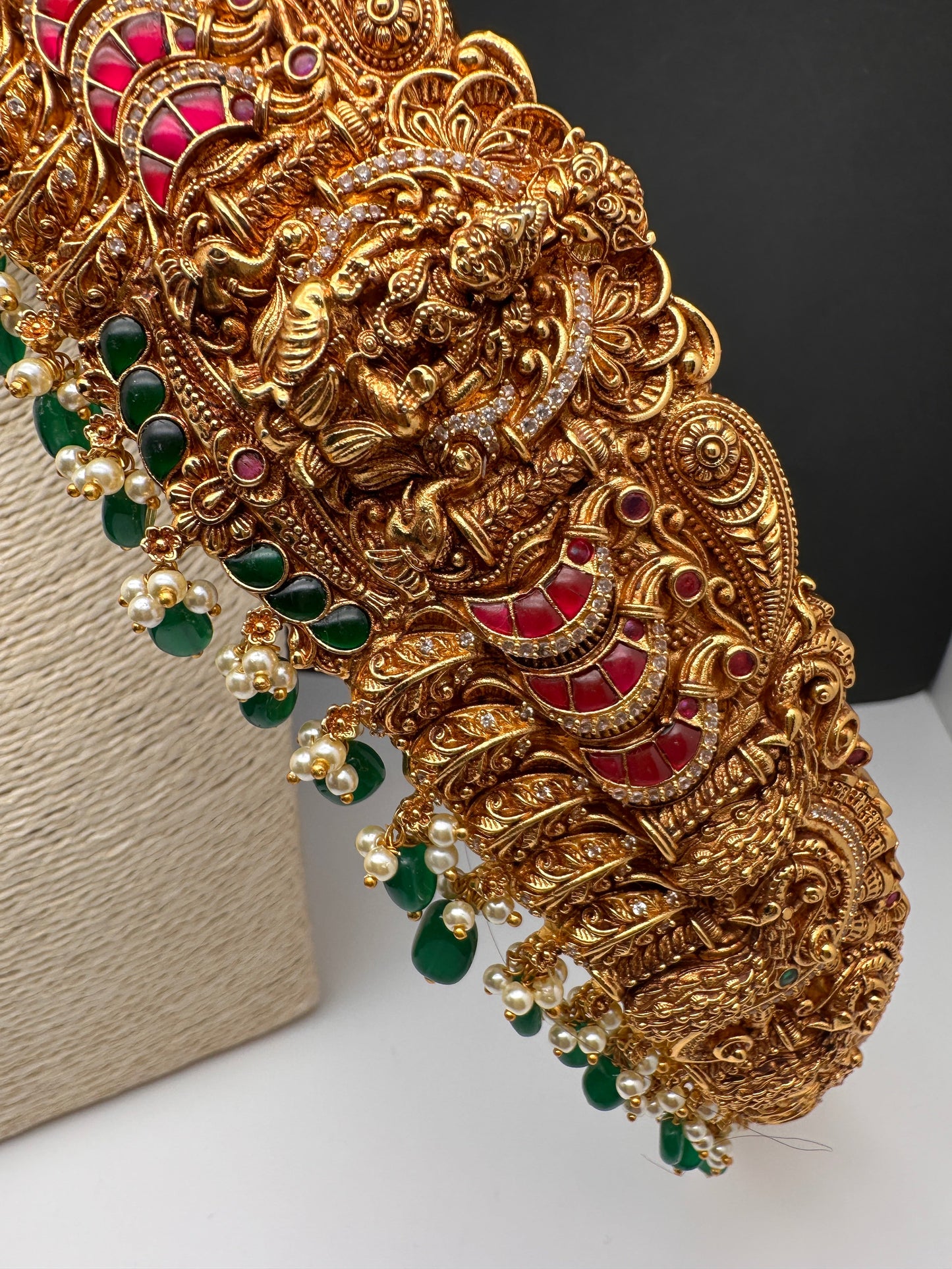 Matte Goddess Lakshmi Nakshi Hip Belt Vaddanam