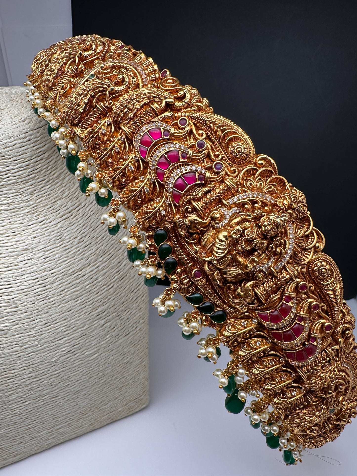 Matte Goddess Lakshmi Nakshi Hip Belt Vaddanam