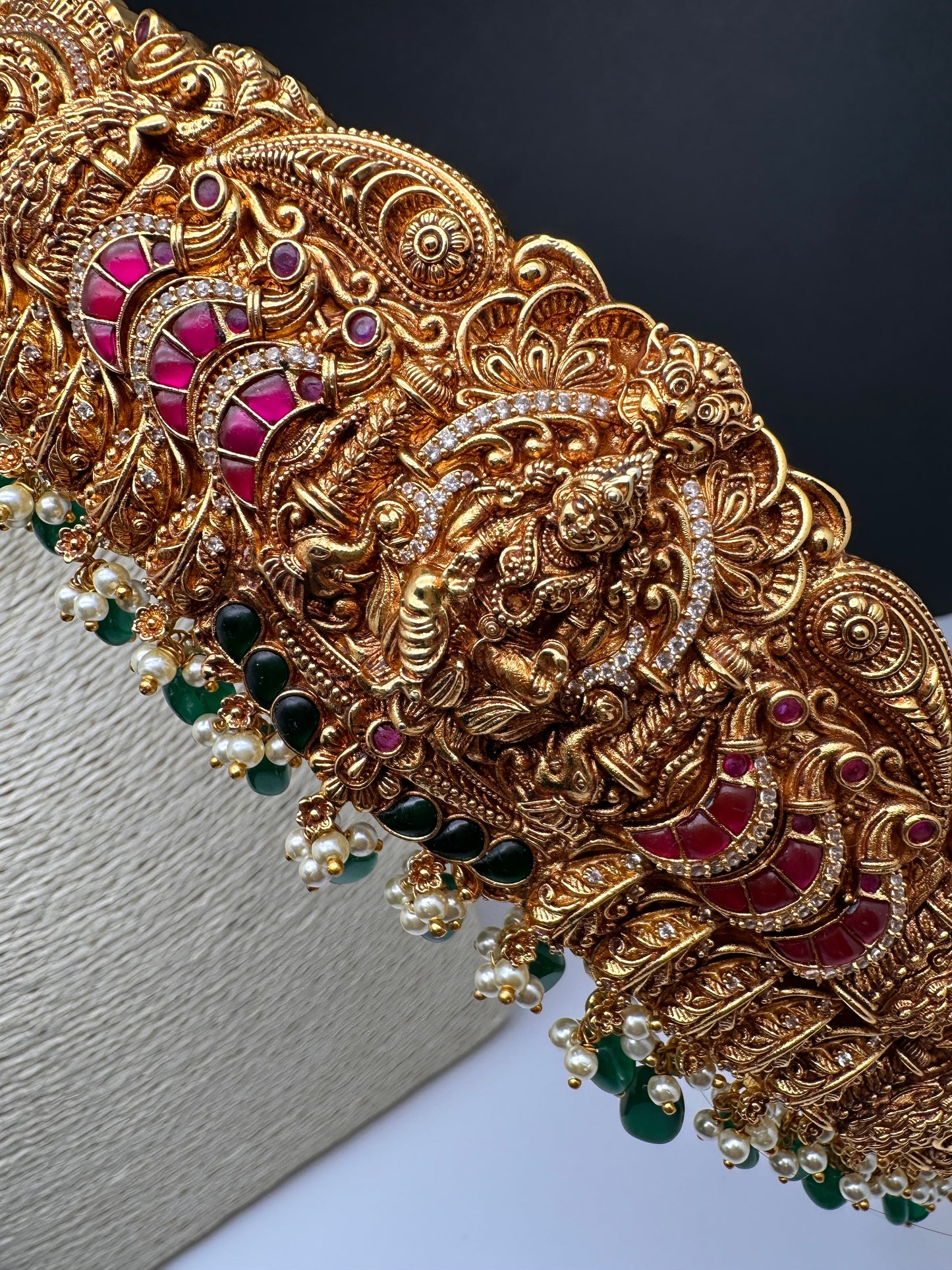 Matte Goddess Lakshmi Nakshi Hip Belt Vaddanam