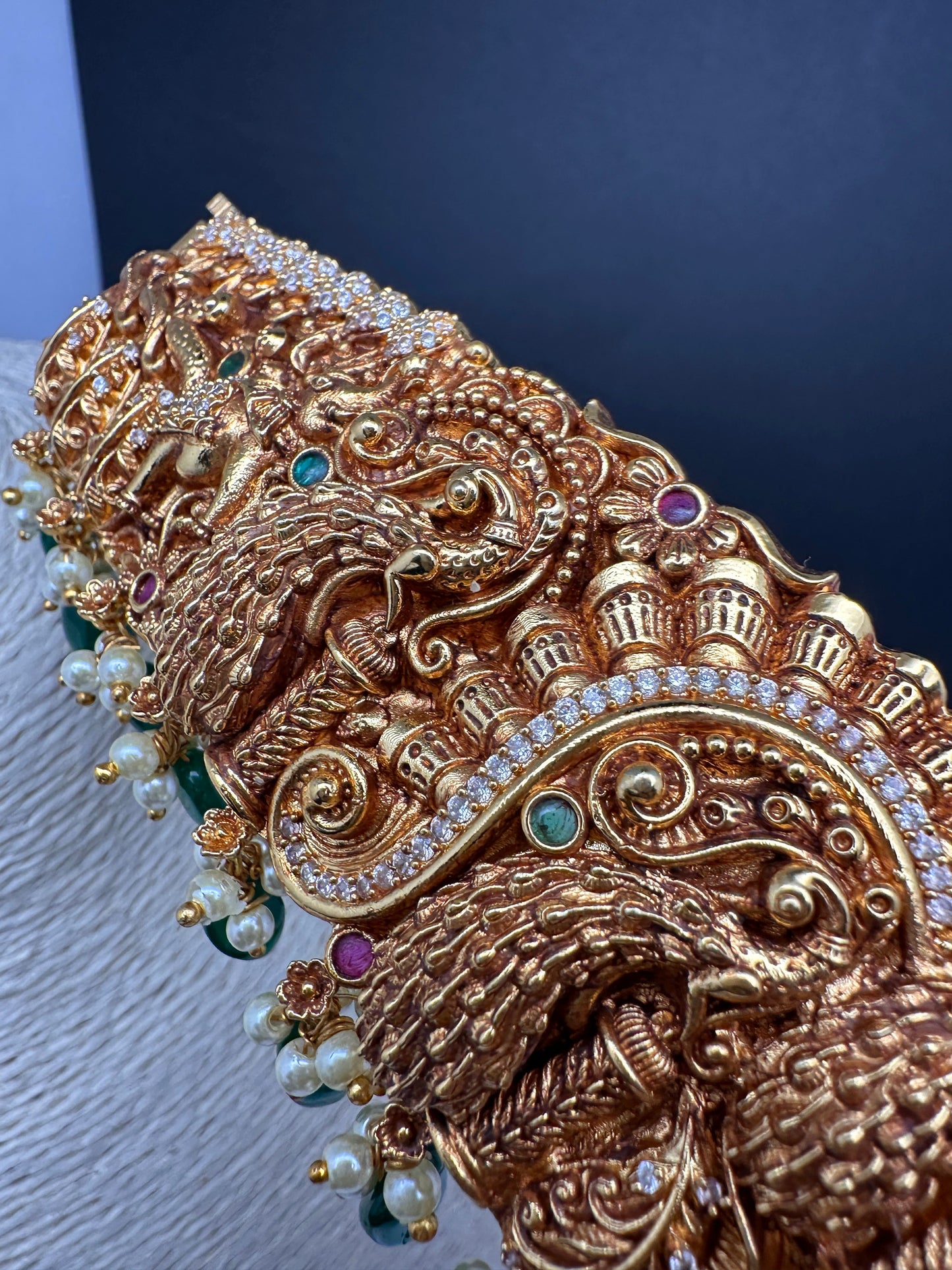 Matte Goddess Lakshmi Nakshi Hip Belt Vaddanam