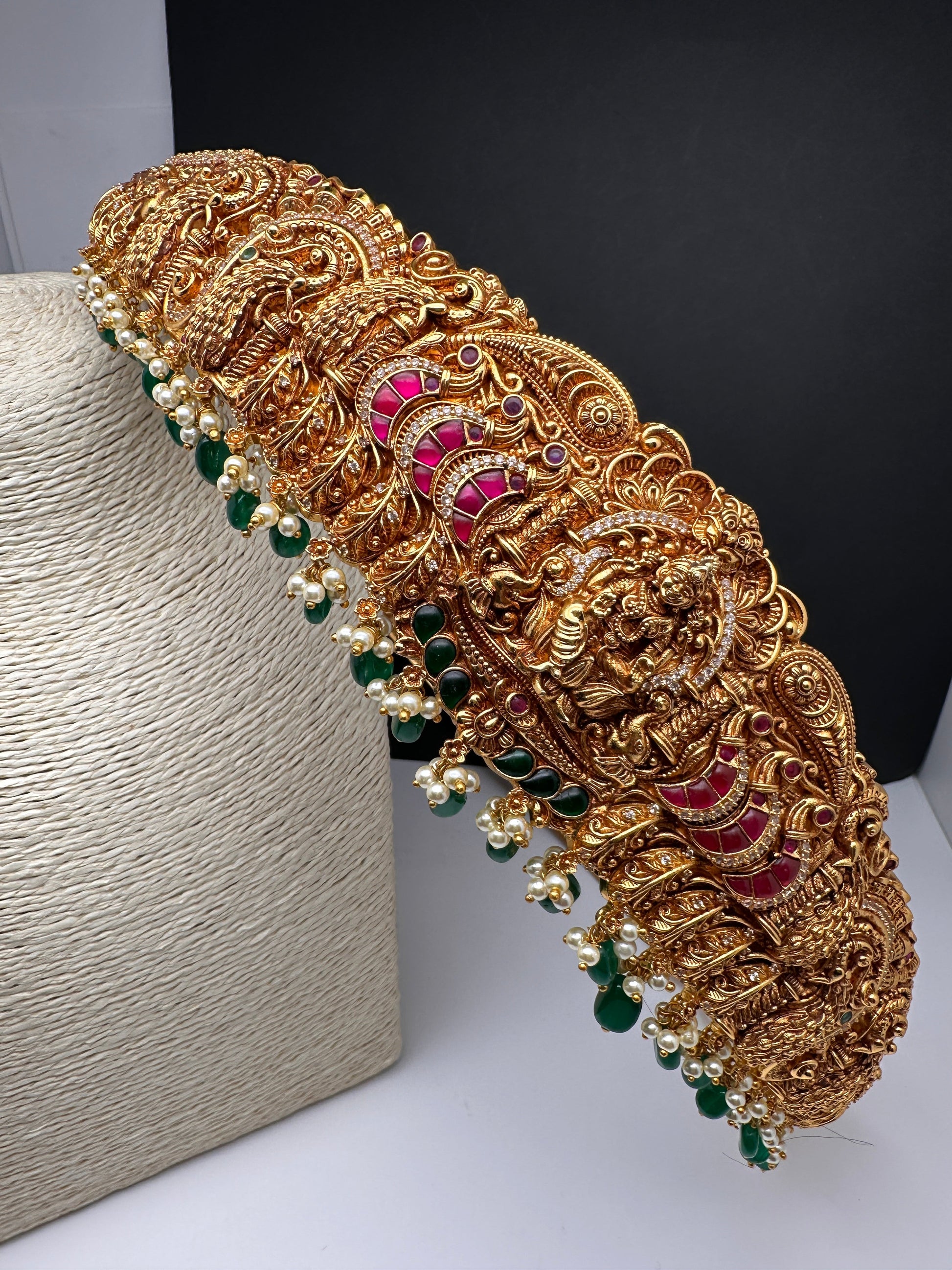 Matte Goddess Lakshmi Nakshi Hip Belt Vaddanam