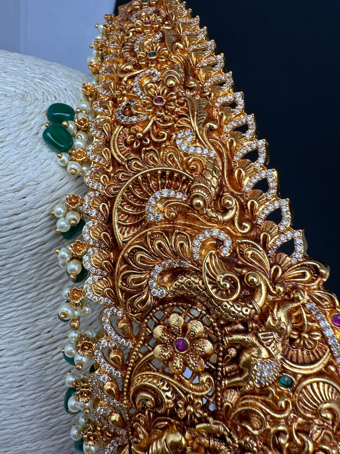 Matte Goddess Lakshmi Nakshi Hip Belt Vaddanam