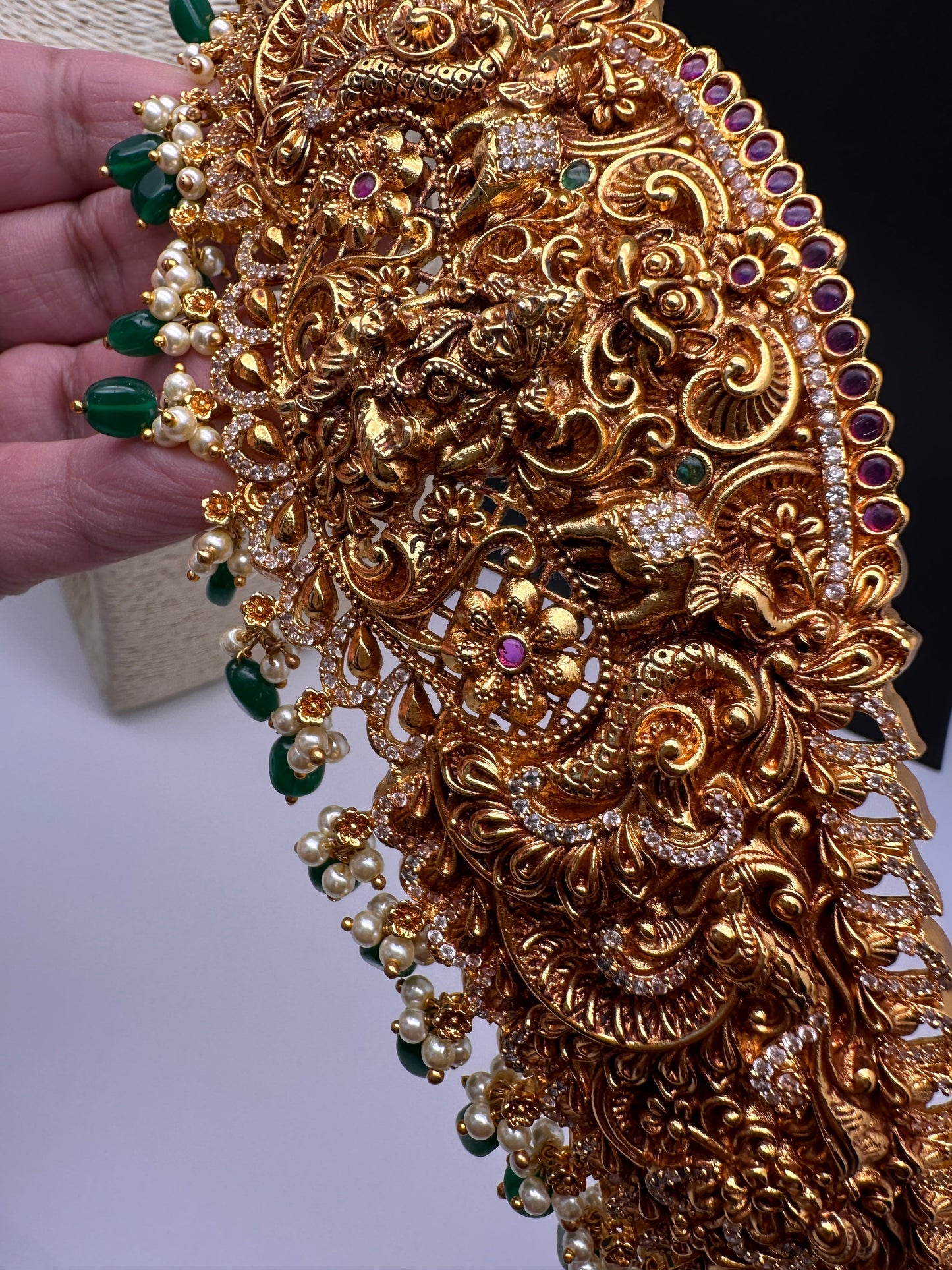 Matte Goddess Lakshmi Nakshi Hip Belt Vaddanam